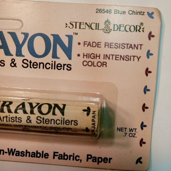 Artist Paint Crayon Blue chintz Oil Base Artist Stenciler 26546 - Picture 4 of 7